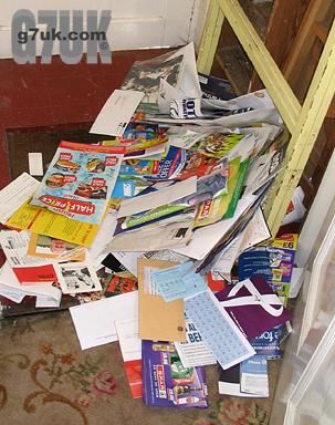 One year and eight days worth of junk mail