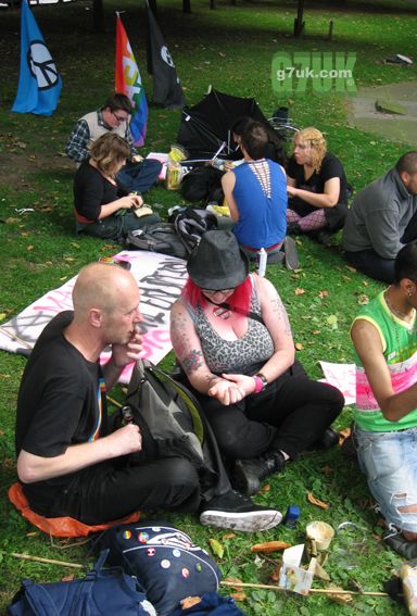 Queeruption 2010 in the peace garden near Manchester town hall