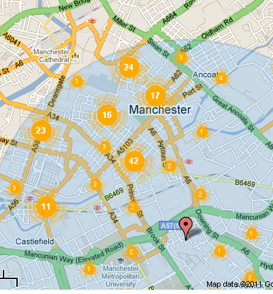 Figures for violent crime in December 2010 show that the gay village is the worse hotspot in Manchester city centre