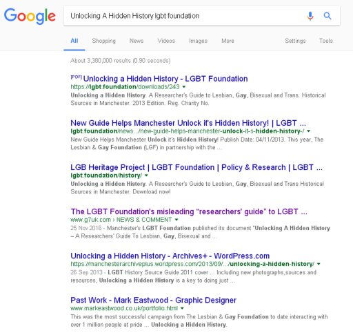 LGBT Foundation on Google
