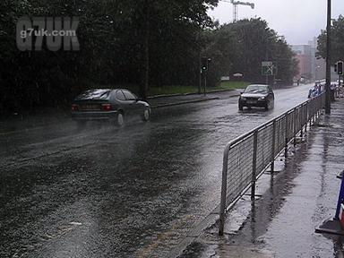 Downpour on Plymouth Grove