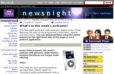 BBC Newsnight weekly video podcast