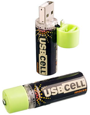 AA batteries that can be recharged from a USB port