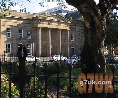 the former Chorlton upon Medlock town hall (only the front remains)