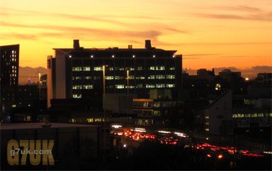 Rush hour on the Mancunian Way, Manchester, 2008