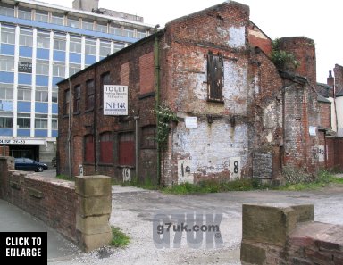 Demolished Victorian building on Tariff Street