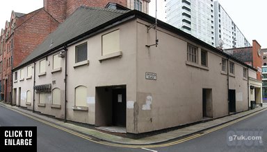 The rear of the former Grand Theatre, Peter Street, Manchester