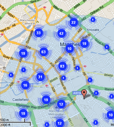 Anti-social behaviour in Manchester's gay village in January 2011