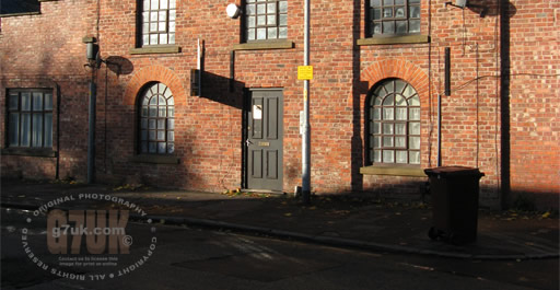 In the late 1940s and early 1950s the BBC had TV studios in this building in Ladybarn, according to information from Manchester Libraries.