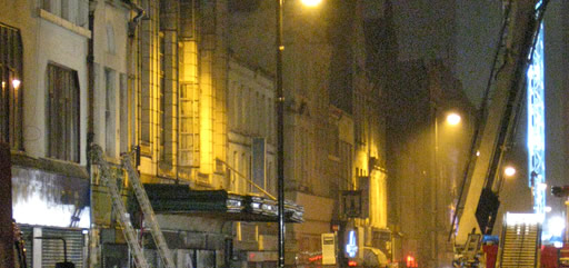 Fire on Oldham Street