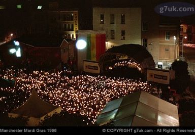 Candlelight AIDS vigil at Manchester Mardi Gras 1998