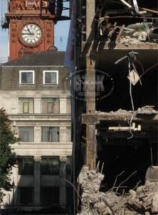 The demoliton of BBC New Broadcasting House, Oxford Road