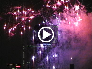 Video of the fireworks display on the last night of Manchester Pride 2011