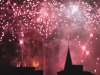 Fireworks around Manchester town hall as the city welcomes in 2013 on New Year's Eve